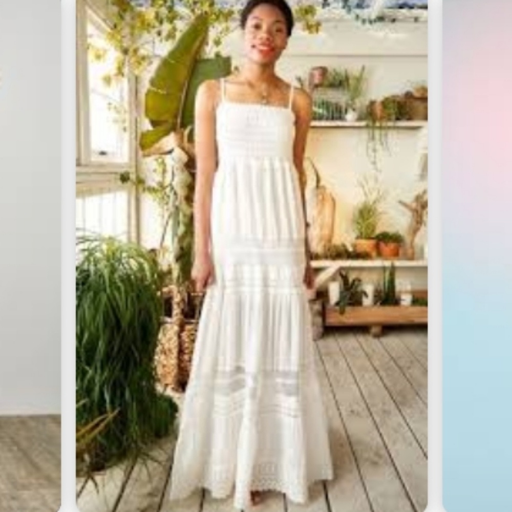 Boho white dress